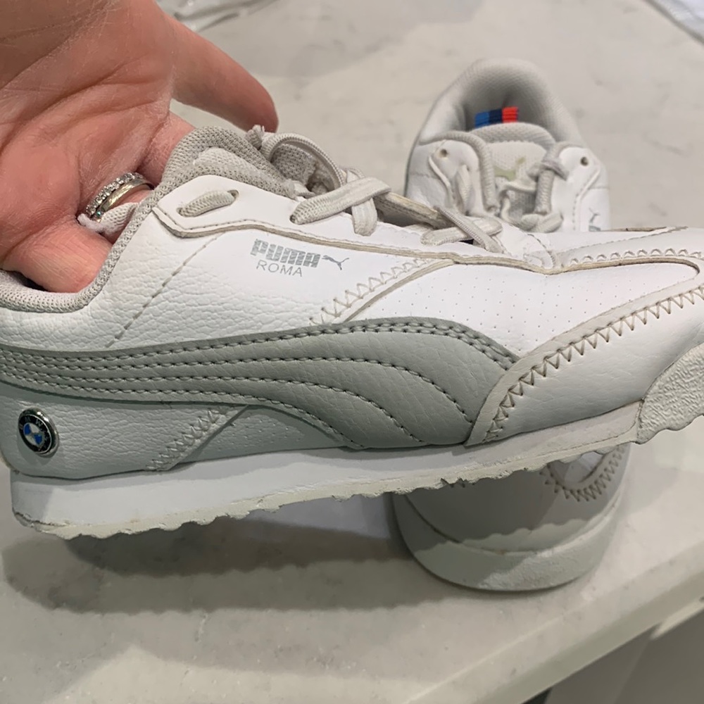 Puma BMW edition white sneakers size US 10 child